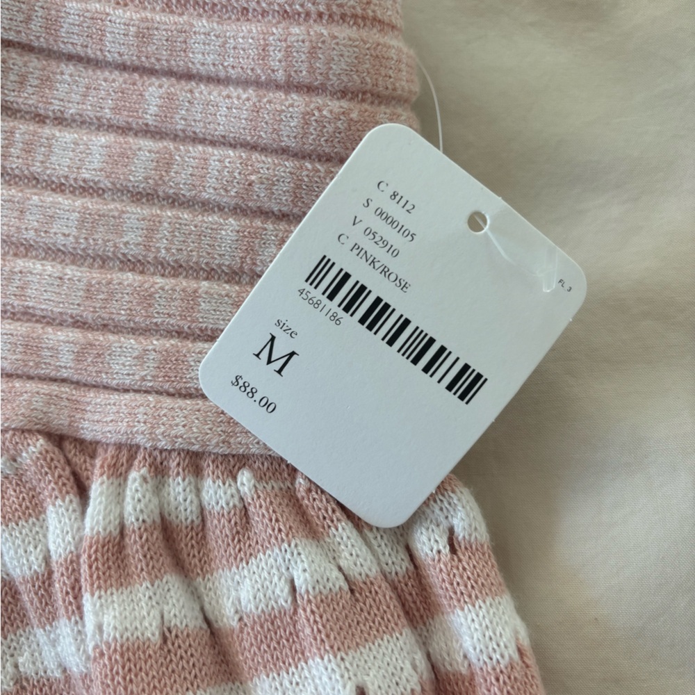 FREE PEOPLE Pink & White Knit Top - Picture 5 of 9